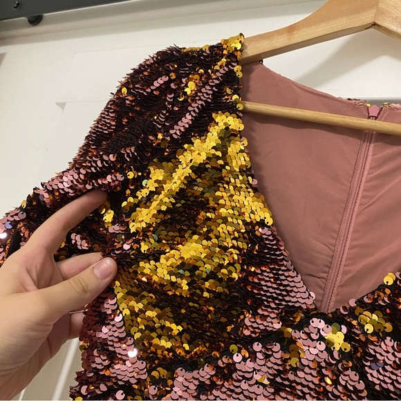 For Love & Lemons Sequin Sparklers Party Dress - Picture 5 of 10